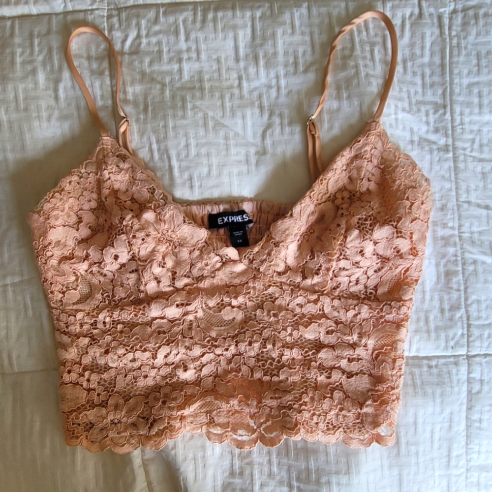 Express Lace Crop Top/ Bralette - Picture 1 of 2